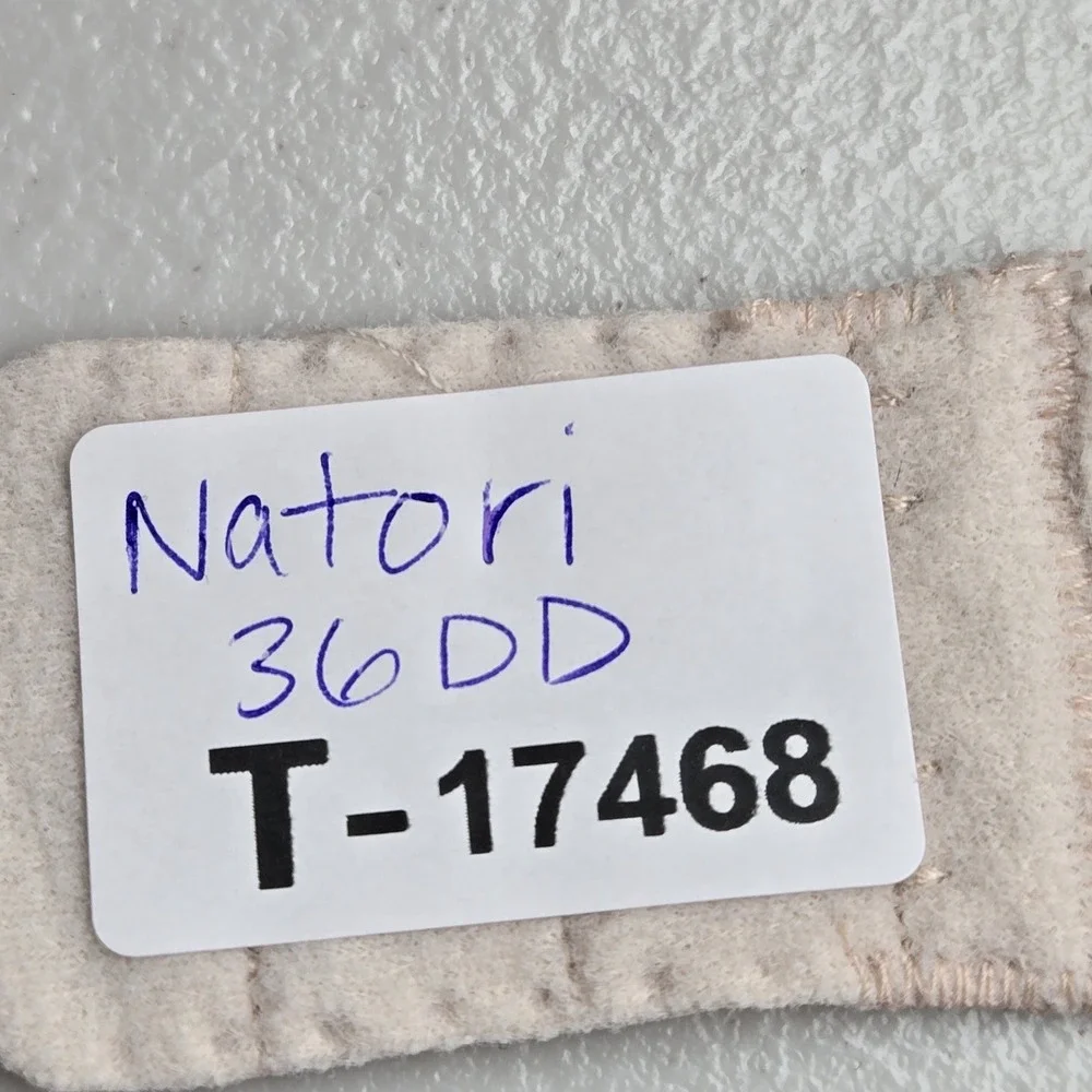Natori Women Bra 36DD‎ Beige Floral T Shirt Underwired Lace Mesh Strap